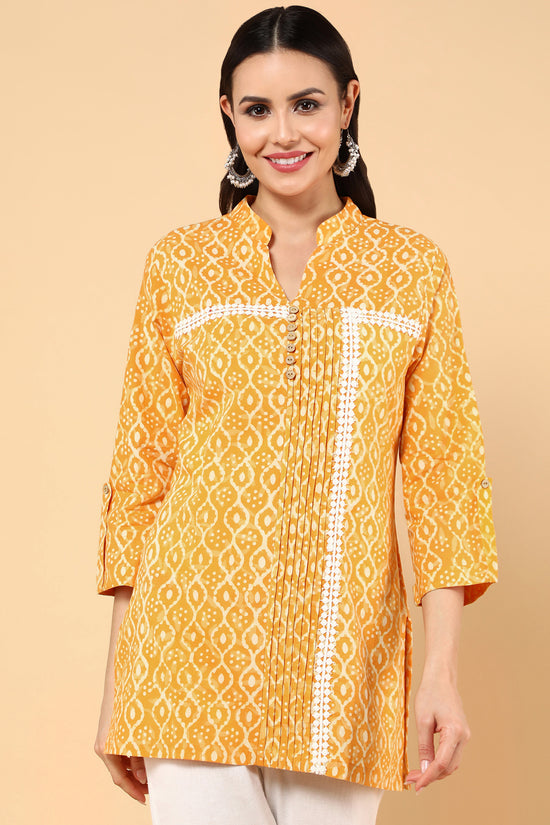 Fabulous Mustard Coloured Short Kurti