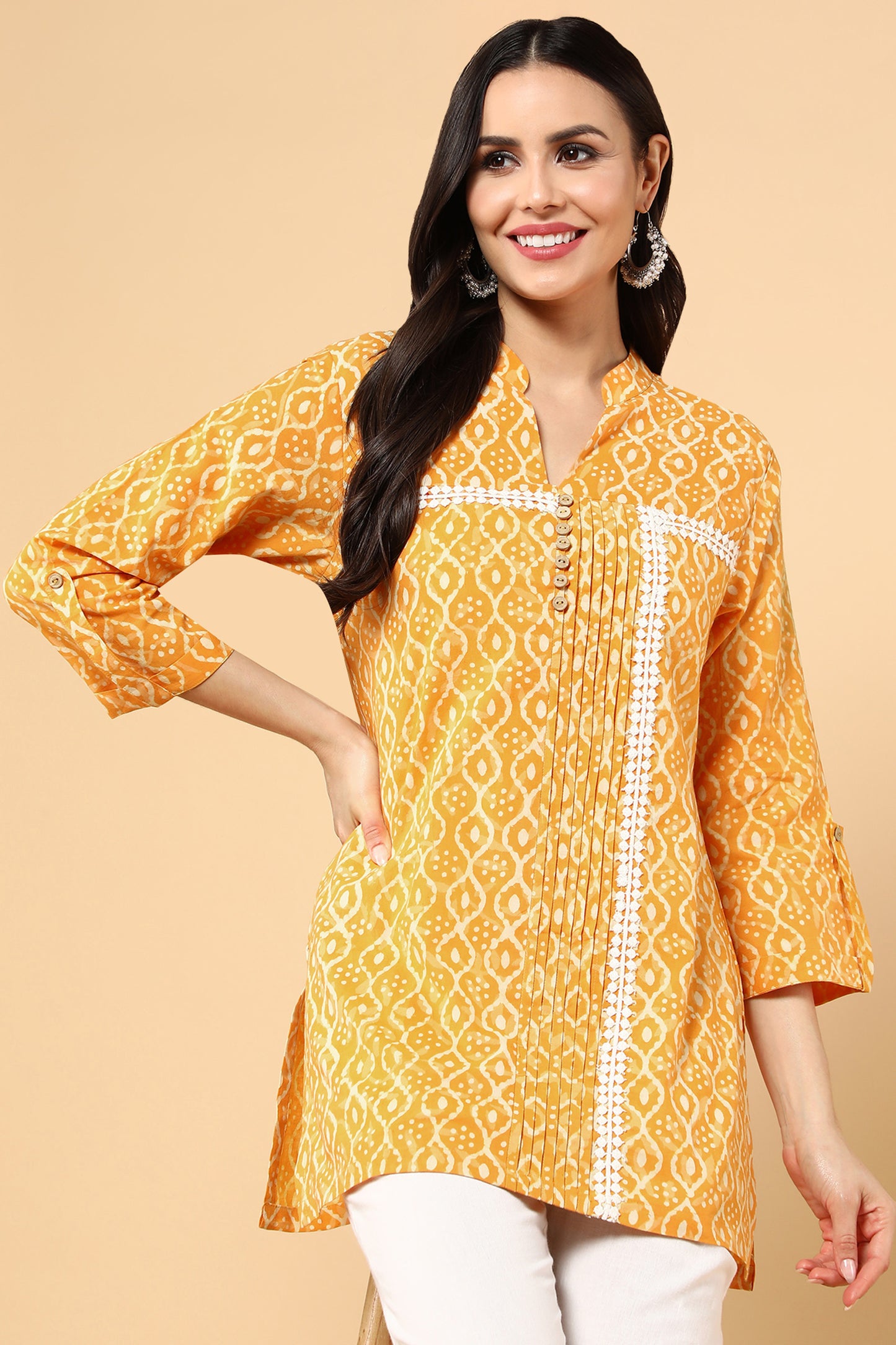 Lite Yellow short Kurti outfit design collection for girls | Trendy fashion  tops, Designer kurti patterns, Kurti neck designs