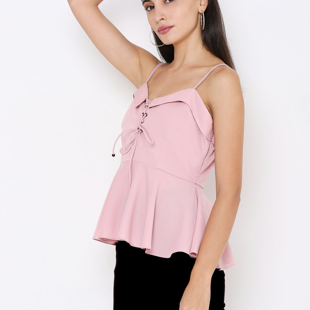 
                      
                        Aturabi Strappy Top with Tie-Up
                      
                    