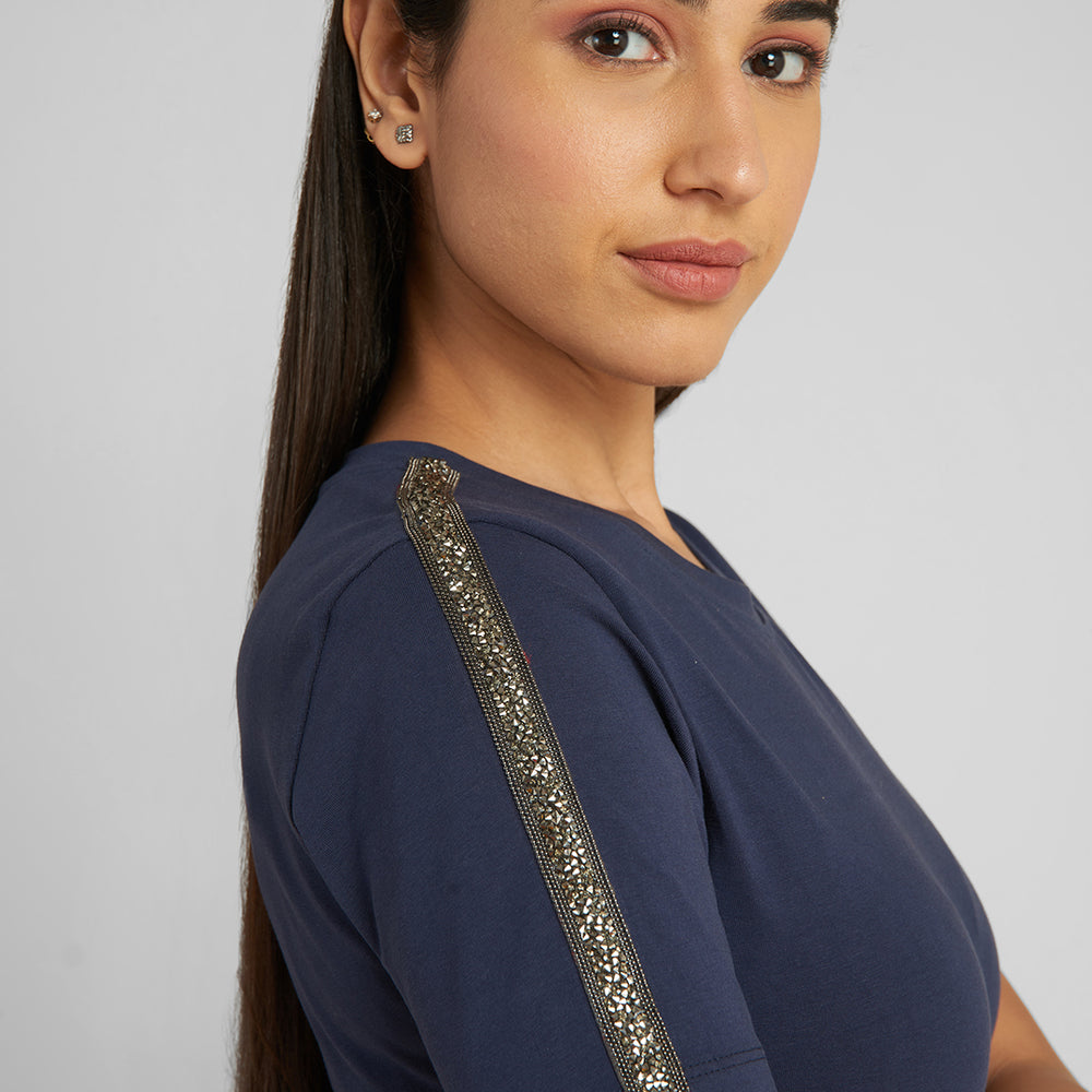 
                      
                        blue T-shirt Midi Dress
                      
                    