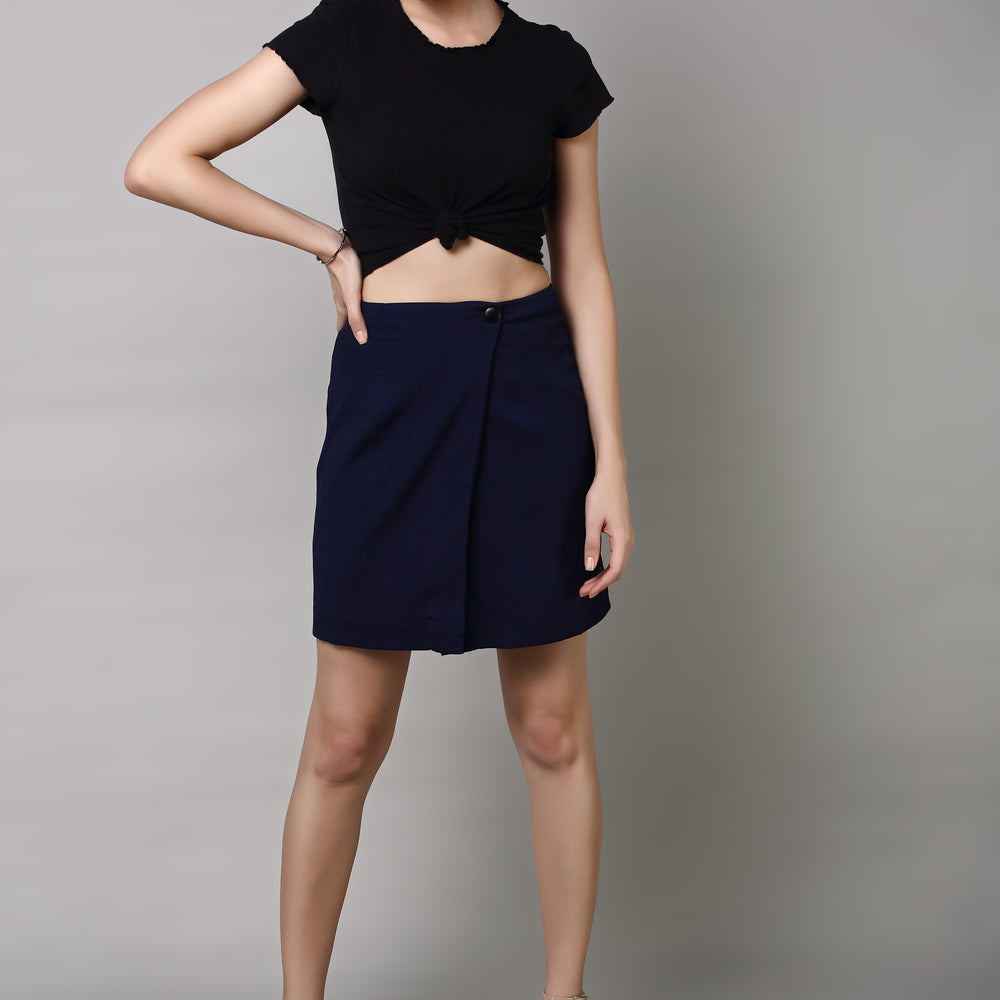 A-line Skirt with Back Pockets